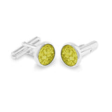 Gents Classic Round Memorial Ashes Cufflinks - Cherished Urns