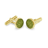 Gents Classic Round Memorial Ashes Cufflinks - Cherished Urns