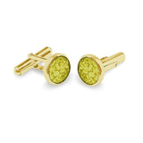 Gents Classic Round Memorial Ashes Cufflinks - Cherished Urns