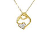 Ladies Mother and Child Memorial Ashes Pendant - Cherished Urns