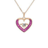 Ladies Mum Memorial Ashes Pendant with Fine Crystal - Cherished Urns