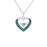 Ladies Mum Memorial Ashes Pendant with Fine Crystal - Cherished Urns