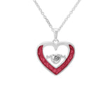 Ladies Mum Memorial Ashes Pendant with Fine Crystal - Cherished Urns