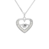 Ladies Mum Memorial Ashes Pendant with Fine Crystal - Cherished Urns