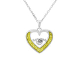 Ladies Mum Memorial Ashes Pendant with Fine Crystal - Cherished Urns