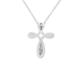 Unisex Celtic Cross Memorial Ashes Pendant with Fine Crystals - Cherished Urns