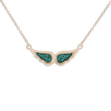 Ladies Angel Wings Memorial Ashes Necklace - Cherished Urns