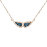 Ladies Angel Wings Memorial Ashes Necklace - Cherished Urns