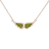 Ladies Angel Wings Memorial Ashes Necklace - Cherished Urns