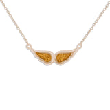 Ladies Angel Wings Memorial Ashes Necklace - Cherished Urns