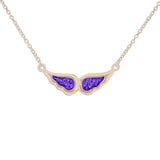 Ladies Angel Wings Memorial Ashes Necklace - Cherished Urns