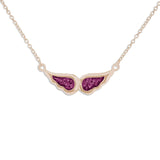 Ladies Angel Wings Memorial Ashes Necklace - Cherished Urns