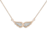 Ladies Angel Wings Memorial Ashes Necklace - Cherished Urns