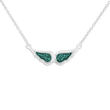 Ladies Angel Wings Memorial Ashes Necklace - Cherished Urns
