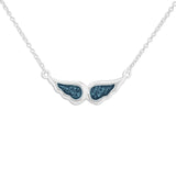 Ladies Angel Wings Memorial Ashes Necklace - Cherished Urns