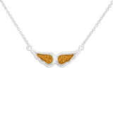 Ladies Angel Wings Memorial Ashes Necklace - Cherished Urns