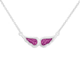 Ladies Angel Wings Memorial Ashes Necklace - Cherished Urns