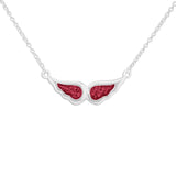 Ladies Angel Wings Memorial Ashes Necklace - Cherished Urns