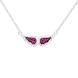 Ladies Angel Wings Memorial Ashes Necklace - Cherished Urns