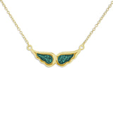 Ladies Angel Wings Memorial Ashes Necklace - Cherished Urns