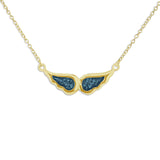 Ladies Angel Wings Memorial Ashes Necklace - Cherished Urns
