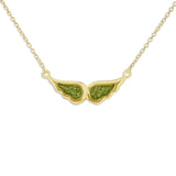 Ladies Angel Wings Memorial Ashes Necklace - Cherished Urns