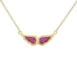 Ladies Angel Wings Memorial Ashes Necklace - Cherished Urns