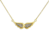 Ladies Angel Wings Memorial Ashes Necklace - Cherished Urns