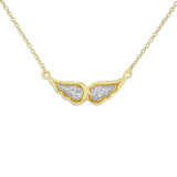 Ladies Angel Wings Memorial Ashes Necklace - Cherished Urns