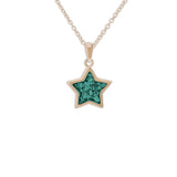 Ladies Star Memorial Ashes Pendant - Cherished Urns