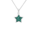 Ladies Star Memorial Ashes Pendant - Cherished Urns