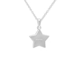 Ladies Star Memorial Ashes Pendant - Cherished Urns