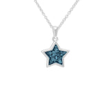 Ladies Star Memorial Ashes Pendant - Cherished Urns