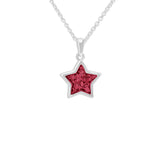 Ladies Star Memorial Ashes Pendant - Cherished Urns