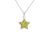 Ladies Star Memorial Ashes Pendant - Cherished Urns
