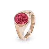 Unisex Shield Memorial Ashes Ring - Cherished Urns