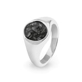Unisex Shield Memorial Ashes Ring - Cherished Urns