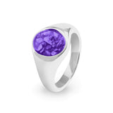 Unisex Shield Memorial Ashes Ring - Cherished Urns