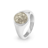 Unisex Shield Memorial Ashes Ring - Cherished Urns