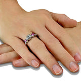 Ladies Jewel Memorial Ashes Ring with Fine Crystal - Cherished Urns