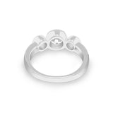 Ladies Jewel Memorial Ashes Ring with Fine Crystal - Cherished Urns