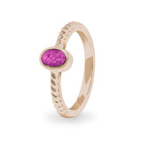 Ladies Petite Guard Memorial Ashes Ring - Cherished Urns