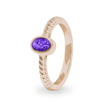 Ladies Petite Guard Memorial Ashes Ring - Cherished Urns