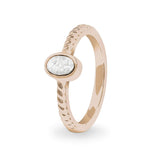 Ladies Petite Guard Memorial Ashes Ring - Cherished Urns