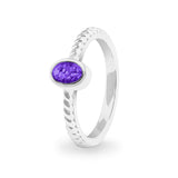 Ladies Petite Guard Memorial Ashes Ring - Cherished Urns