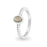 Ladies Petite Guard Memorial Ashes Ring - Cherished Urns