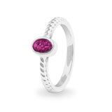 Ladies Petite Guard Memorial Ashes Ring - Cherished Urns
