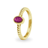 Ladies Petite Guard Memorial Ashes Ring - Cherished Urns