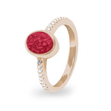 Ladies Guard Memorial Ashes Ring - Cherished Urns