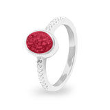 Ladies Guard Memorial Ashes Ring - Cherished Urns